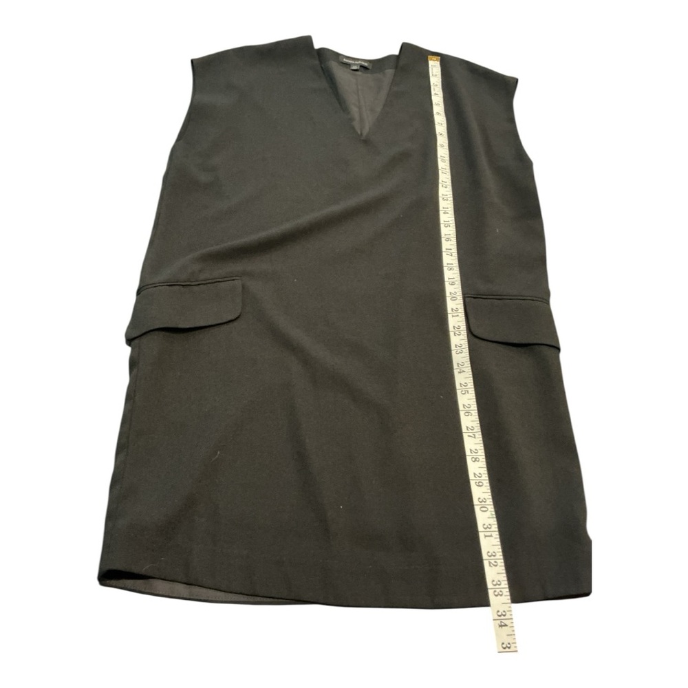 Banana Republic Black Wool Blend Sleeveless Shift Dress Size S - Picture 6 of 9